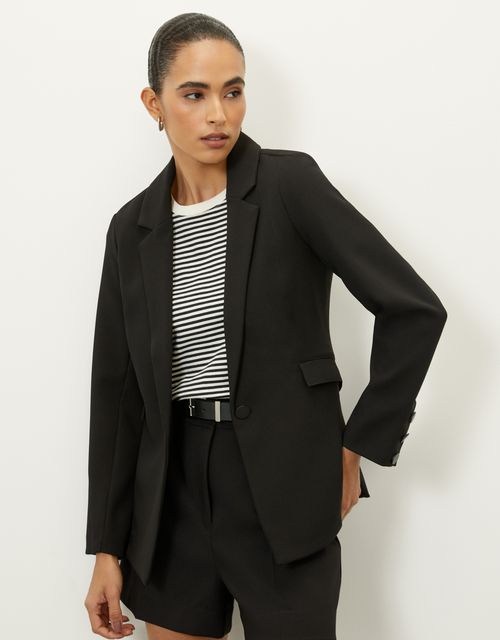 Tailored button blazer