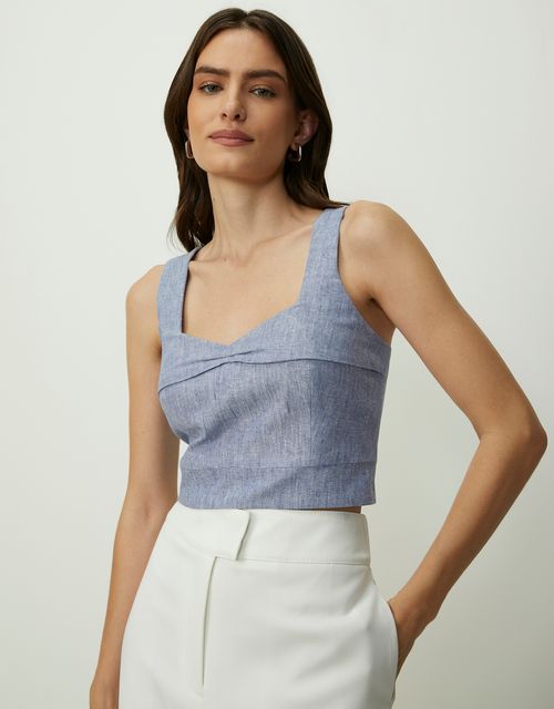 Cropped long wing with shovel