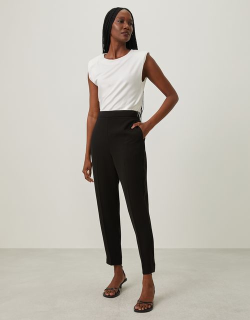 Mid-rise slim pants