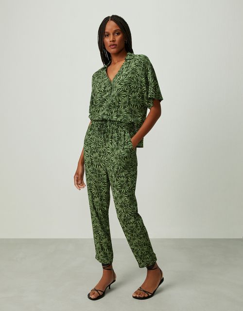 Camouflage daisy pants