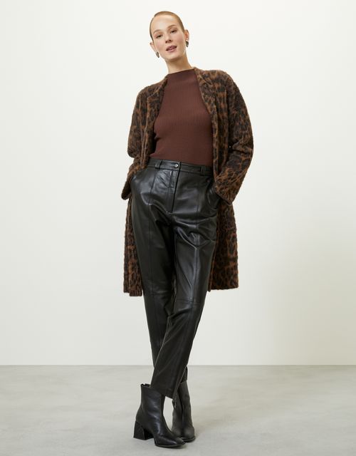 Slim leather pants