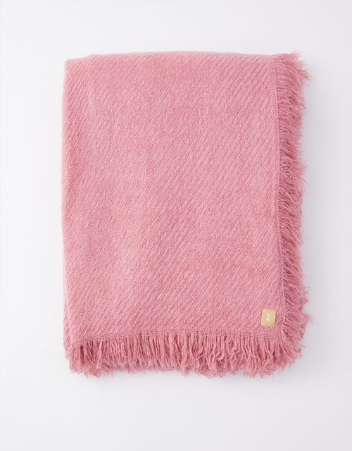 Textured pink scarf