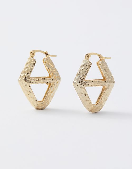Geometric link earring