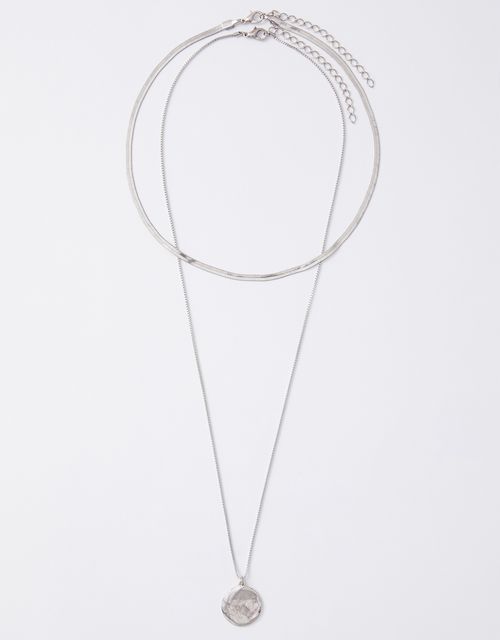 Nickel medal necklace set