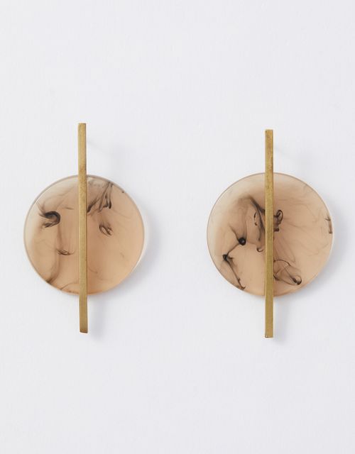 Resin turtle earring