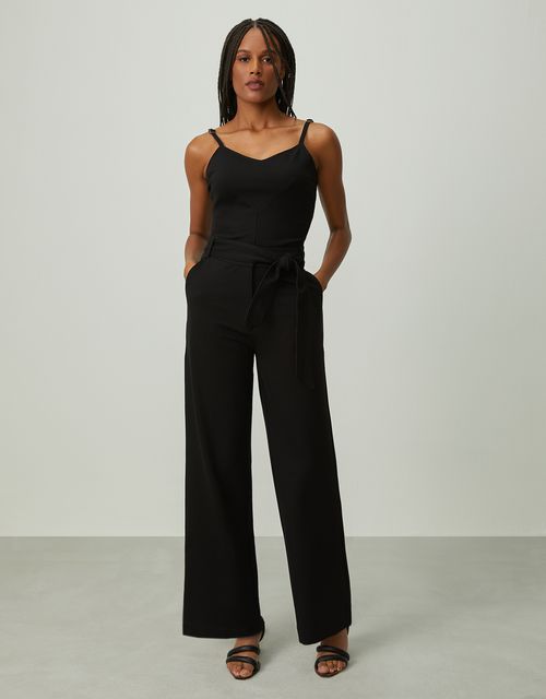 360 black structured pants