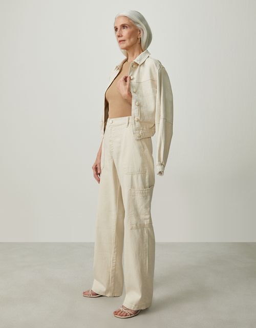 Off-white straight cargo pants