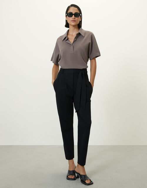 360 black stripe tailoring slim pants