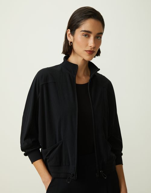360 cut-out knit bomber