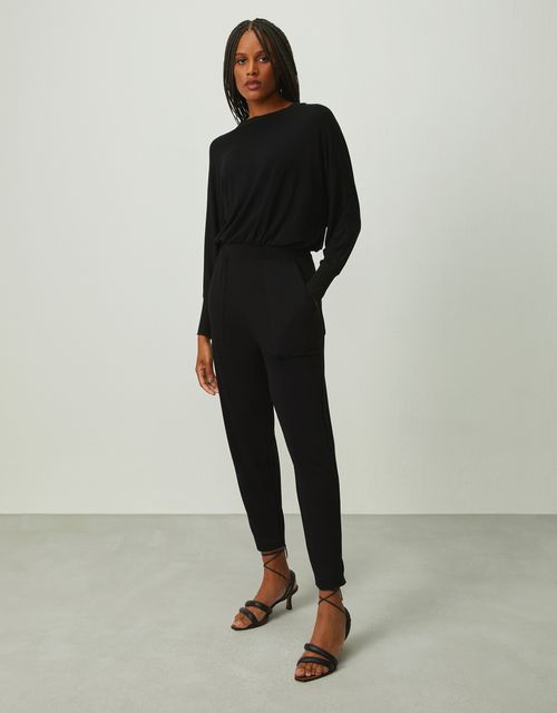 Long sleeve knit jumpsuit