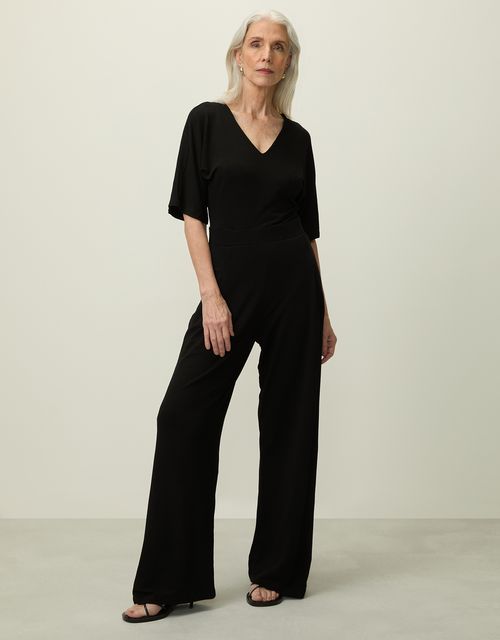 Kimono sleeve knitted jumpsuit