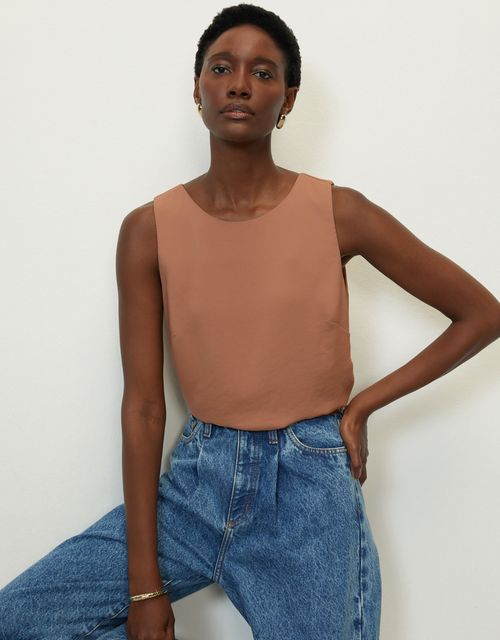 Fortaleza brown blouse