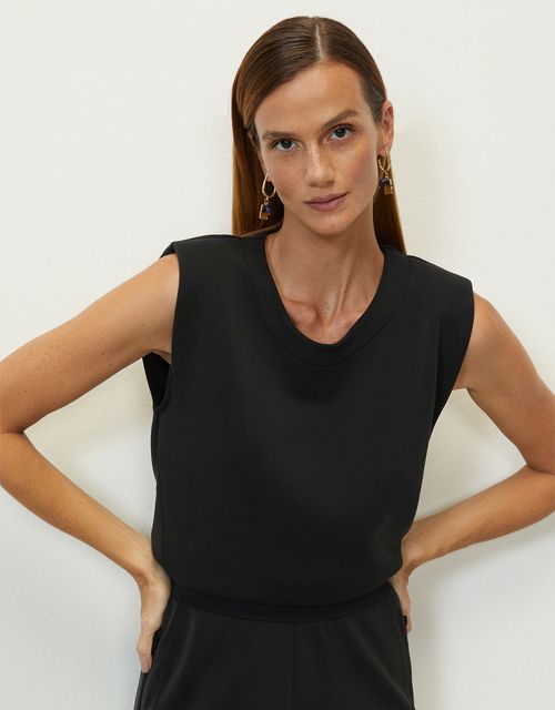 Black soft touch 360 tank top