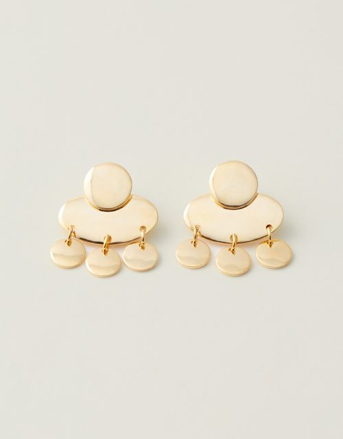 Removable medal pendant earring
