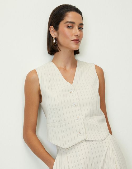 Pinstripe vest