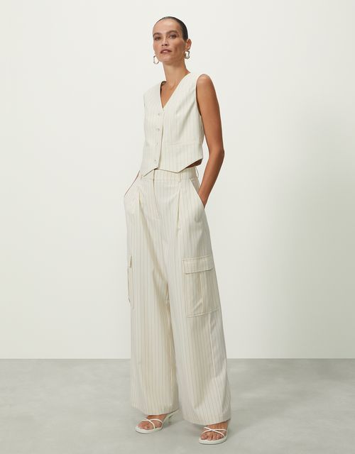Tailored cargo pocket pants
