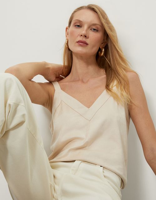 Suede tank top