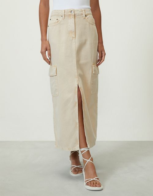 Cargo midi skirt
