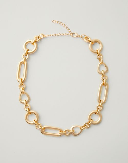 Short necklace with organic links