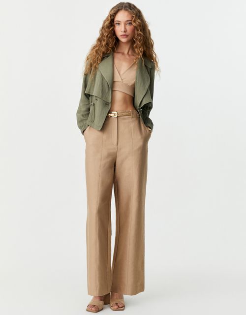 Golden tailored pants