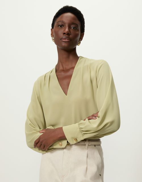 Pleated blouse
