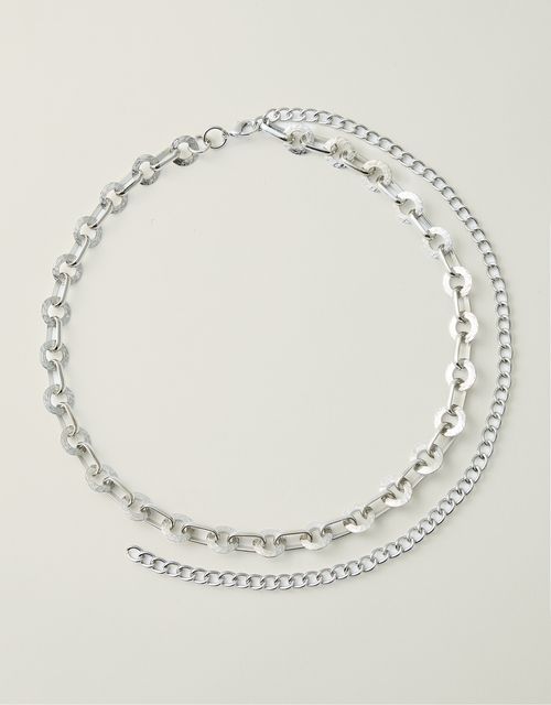 Textured link bijoux belt