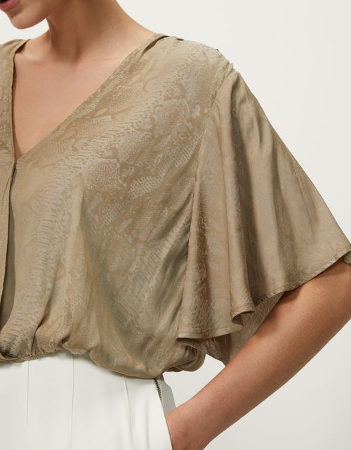 Satin snake blouse