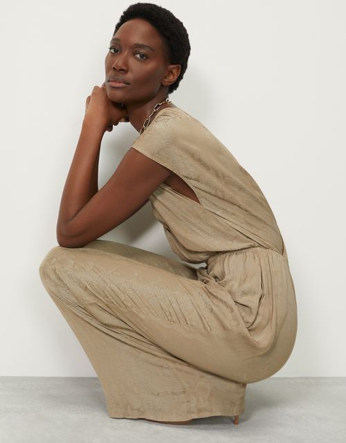 Satin snake jumpsuit