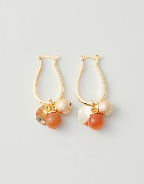 Medium calcite stone earrings
