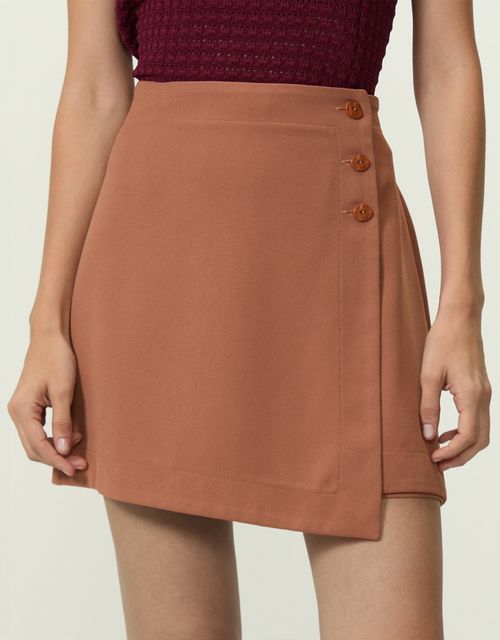 Short-skirt with buttons
