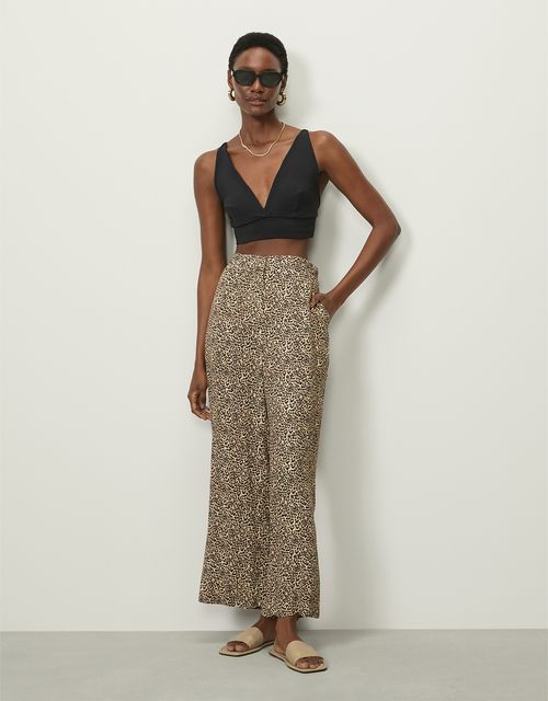 Small animal print pants