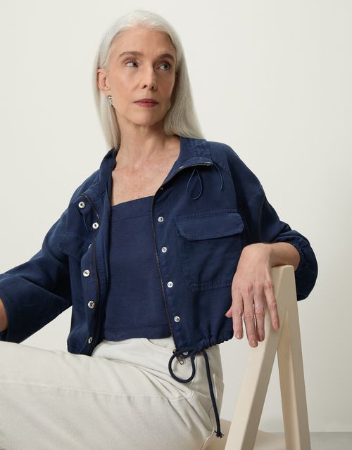 Lyocell bomber jacket