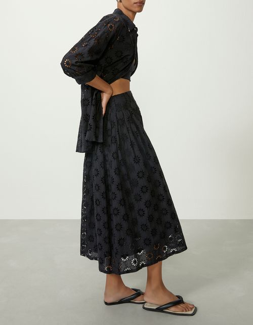 Laise pleated skirt