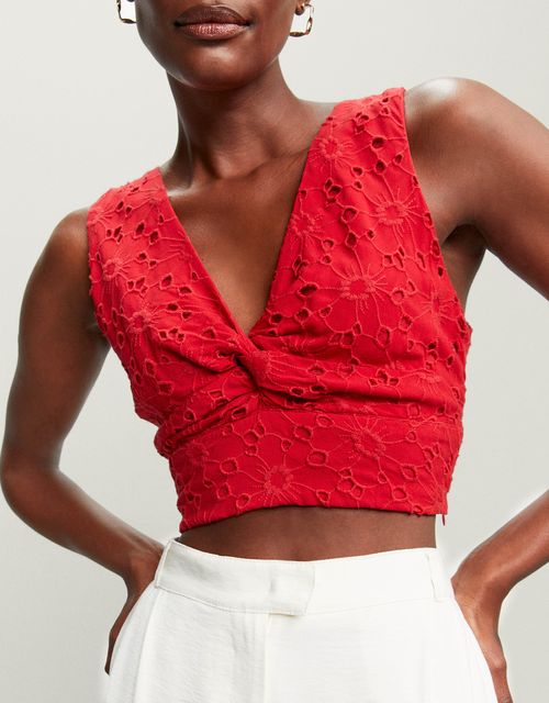 V-neck laise tank top