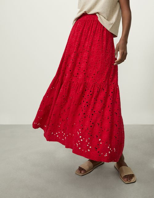 Midi lace skirt