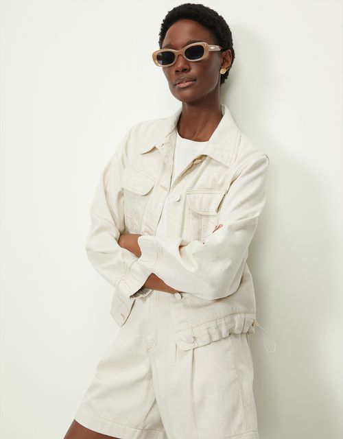 Off-white twill jacket