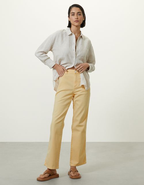 Yellow straight jeans