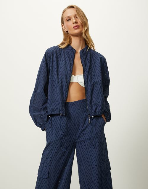 Laise bomber jacket with elastic
