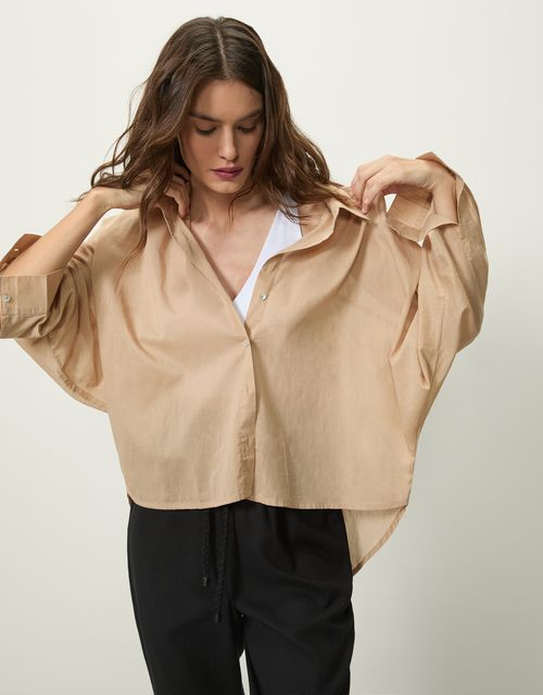 Wide voile shirt
