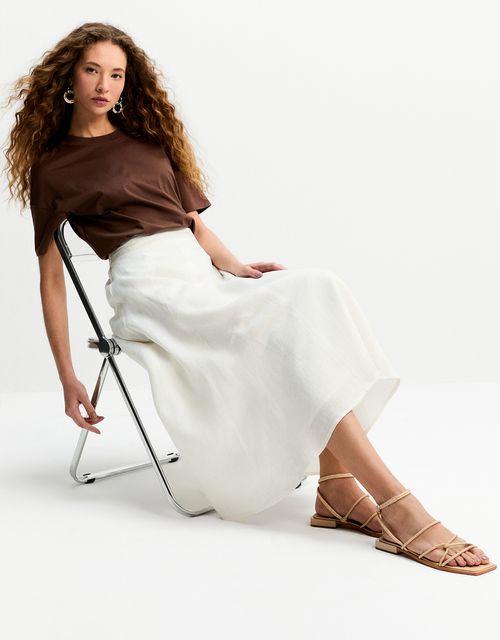 Braided flat sandal