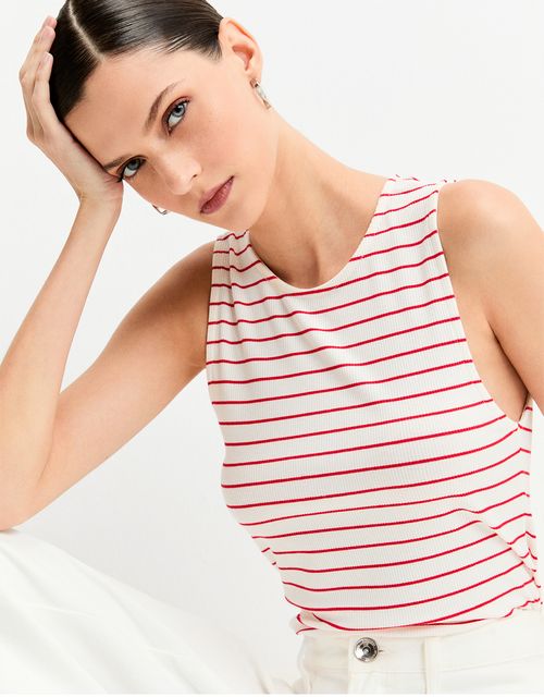Thin striped tank top