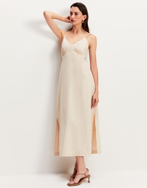 A-line dress with strap detail