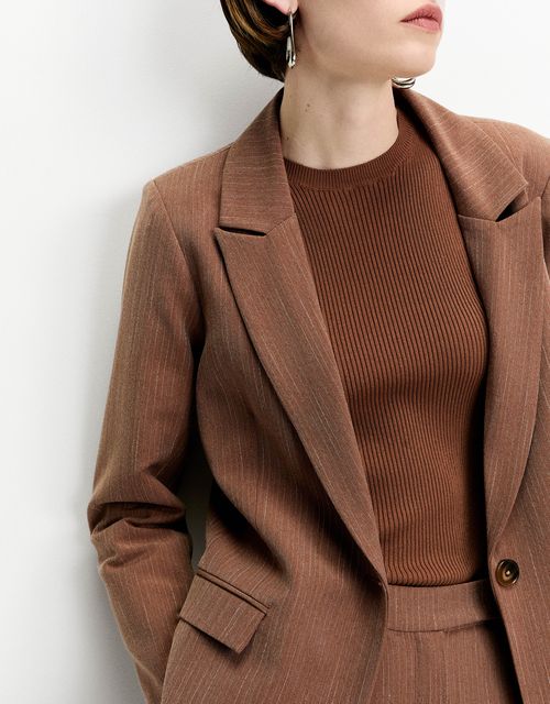 Camel tailored blazer