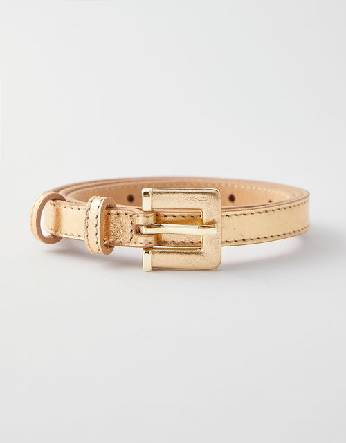 Thin square buckle belt