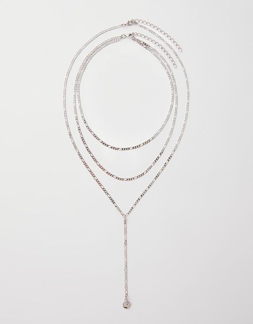 Set of nickel lariat necklaces