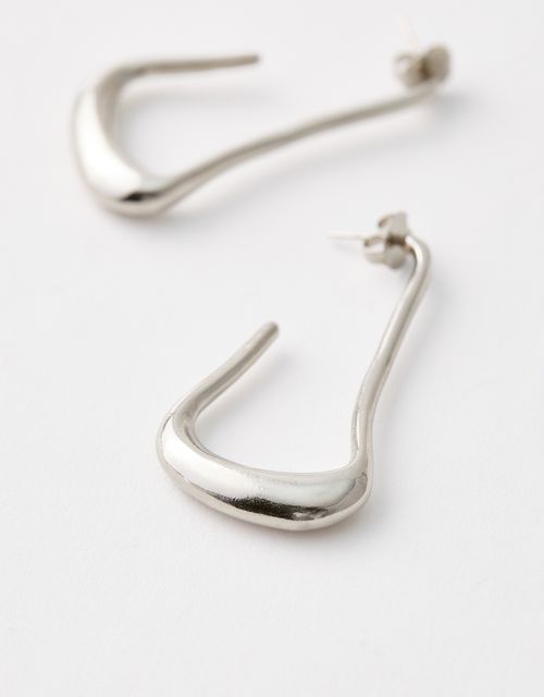 Organic hoop earring