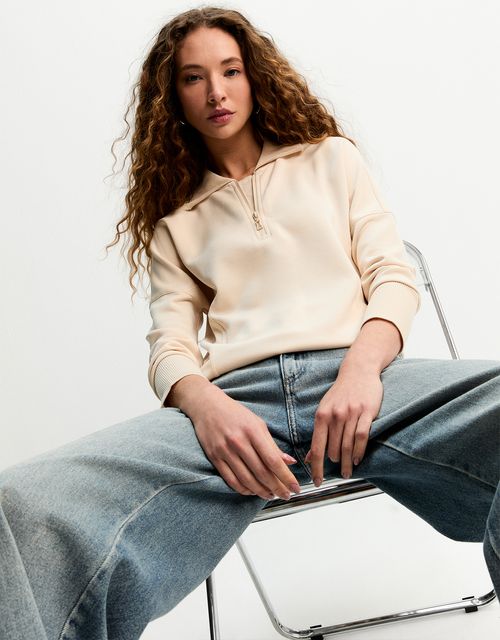 Soft touch 360 polo neck blouse