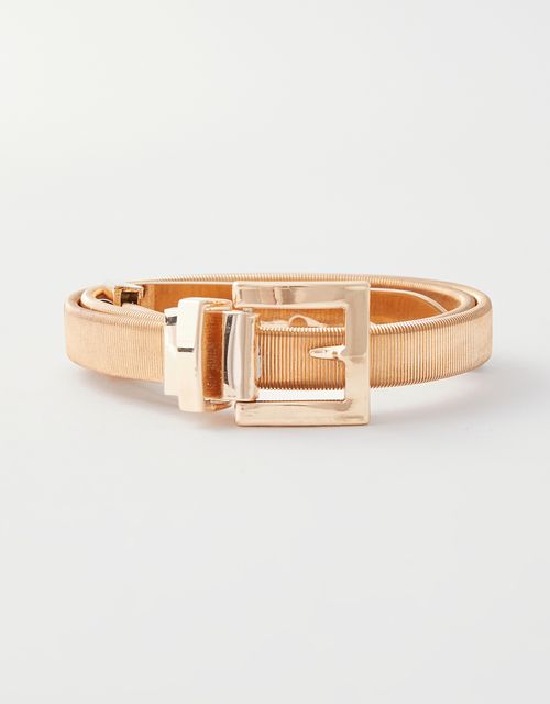 Golden Metal Elastic Belt