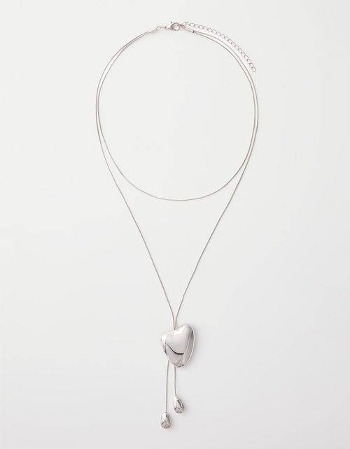 Organic bow tie necklace