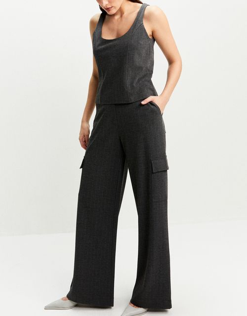 360 pinstripe palazzo pants